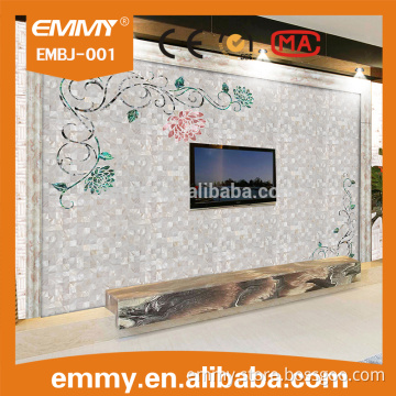parquet wall tile for TV/Sofa, abalone shell mosaic tiles